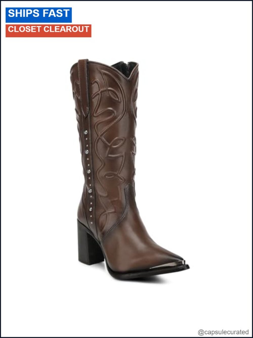 Cuadra Genuine Calf Leather Ankle Boots Pointed Toe Zip Closure